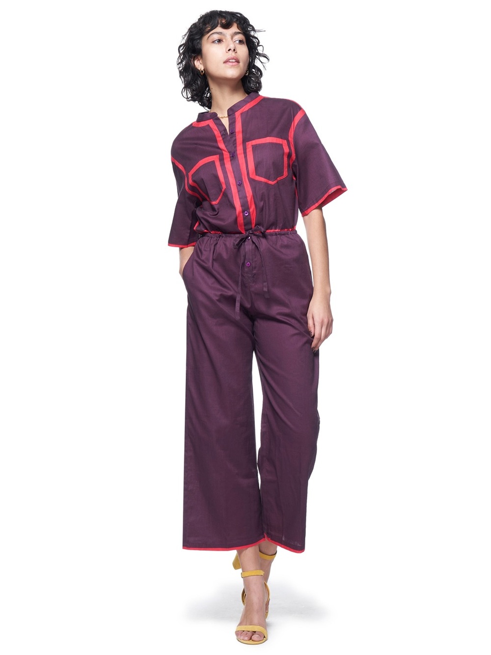 THE KIT - Issa Jumpsuit | Eggplant